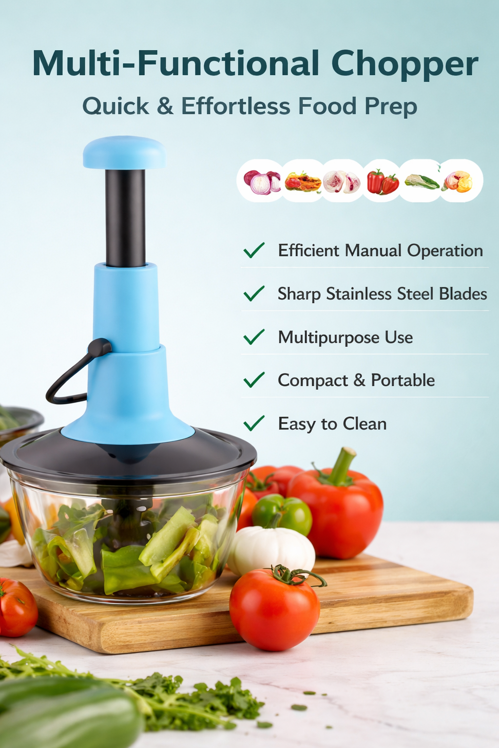 Multi-Functional Chopper – Quick &amp; Effortless Food Prep