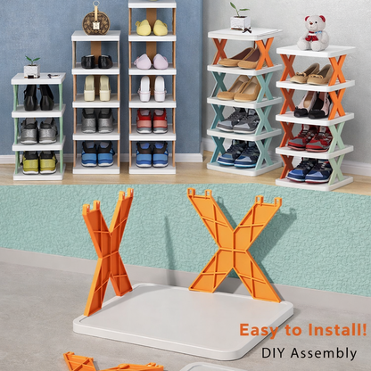Foldable Multi-Color Shoe Organizer