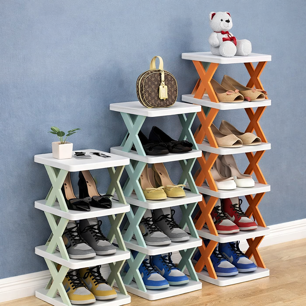 Foldable Multi-Color Shoe Organizer