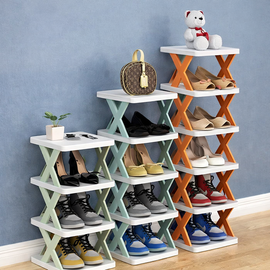 Foldable Multi-Color Shoe Organizer
