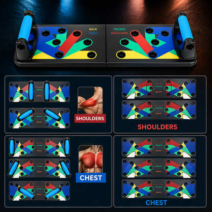 Foldable 14-in-1 Push-Up Board Training System