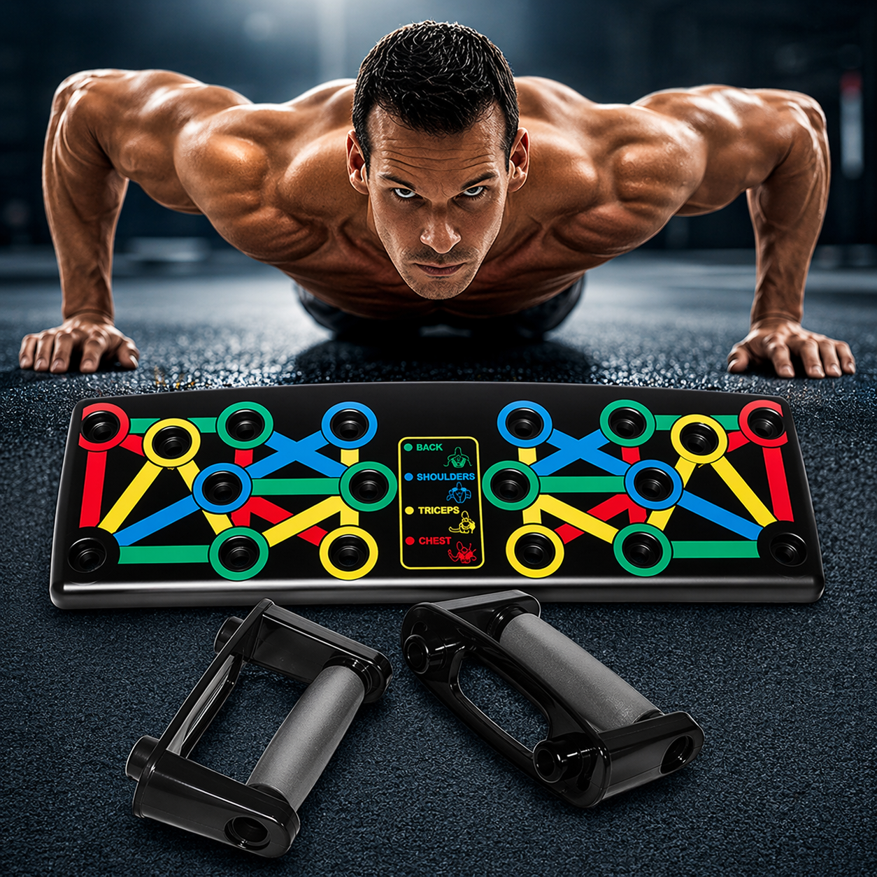 Foldable 14-in-1 Push-Up Board Training System