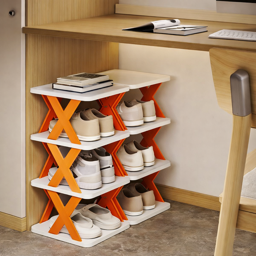 Foldable Multi-Color Shoe Organizer